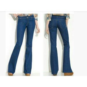 Mother The Curfew Flare Leg Jeans size 28 wash plain Skies And Promises NWOT